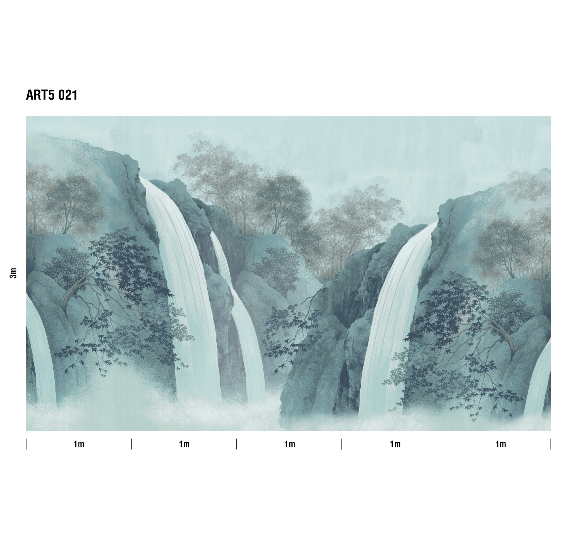 Панно Loymina Пейзаж Водопад ART5 021 3×5